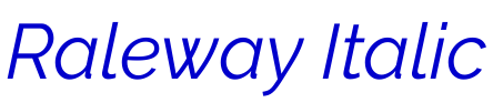 Raleway Italic フォント